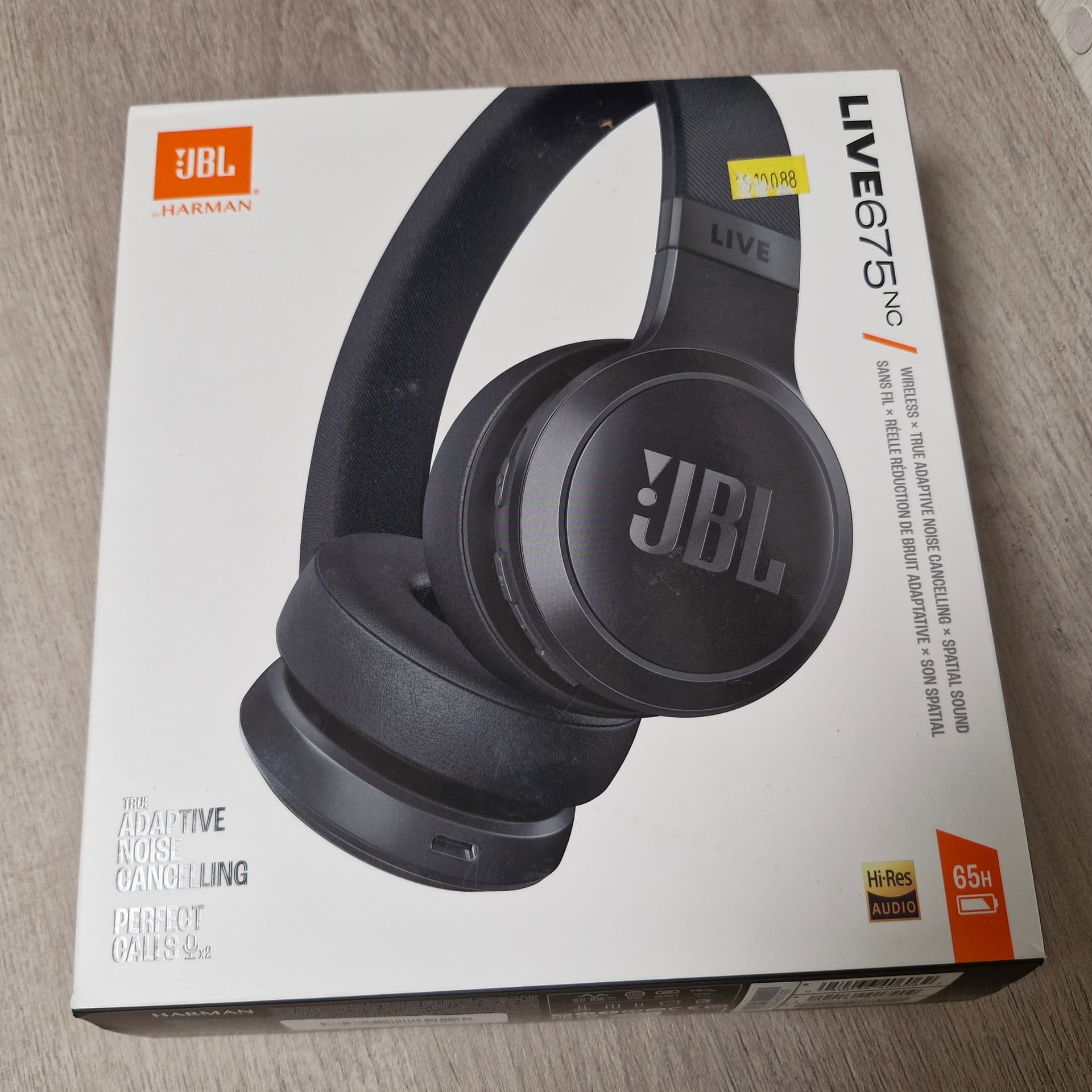 JBL Live 675NC Over-Ear Inalámbrico Negro